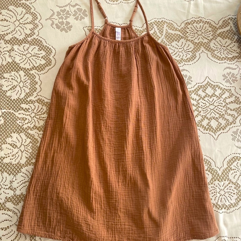 Stars Above Tan Sleeveless Mini Dress